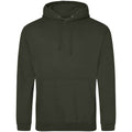 Combat Green - Back - Awdis Unisex Adult College Hoodie