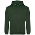 Forest Green - Front - Awdis Unisex Adult College Hoodie