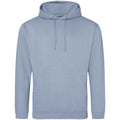 Dusty Blue - Front - Awdis Unisex Adult College Hoodie