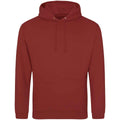 Brick Red - Front - Awdis Unisex Adult College Hoodie