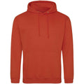 Burnt Orange - Front - Awdis Unisex Adult College Hoodie