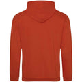 Burnt Orange - Back - Awdis Unisex Adult College Hoodie