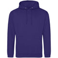 Ultra Violet - Front - Awdis Unisex Adult College Hoodie