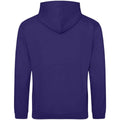 Ultra Violet - Back - Awdis Unisex Adult College Hoodie