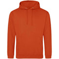 Sunset Orange - Front - Awdis Unisex Adult College Hoodie