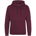 Burgundy Smoke - Front - Awdis Unisex Adult College Hoodie