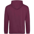 Burgundy Smoke - Back - Awdis Unisex Adult College Hoodie