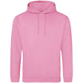 Candyfloss Pink - Front - Awdis Unisex Adult College Hoodie