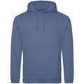 Atlantic Blue - Front - Awdis Unisex Adult College Hoodie