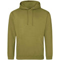 Khaki Green - Front - Awdis Unisex Adult College Hoodie