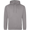 Platinum Grey - Front - Awdis Unisex Adult College Hoodie