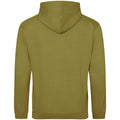 Khaki Green - Back - Awdis Unisex Adult College Hoodie