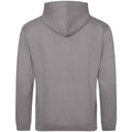 Platinum Grey - Back - Awdis Unisex Adult College Hoodie