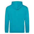 Lagoon Blue - Back - Awdis Unisex Adult College Hoodie