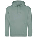 Dusty Green - Front - Awdis Unisex Adult College Hoodie