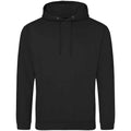 Jet Black - Front - Awdis Unisex Adult College Hoodie