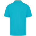 Turquoise - Front - Henbury Mens Pique Polo Shirt