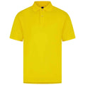 Yellow - Front - Henbury Mens Pique Polo Shirt