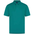 Bright Jade - Back - Henbury Mens Pique Polo Shirt