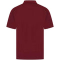 Burgundy - Back - Henbury Mens Pique Polo Shirt