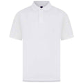 White - Back - Henbury Mens Pique Polo Shirt