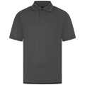 Charcoal - Front - Henbury Mens Pique Polo Shirt