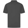 Charcoal - Back - Henbury Mens Pique Polo Shirt