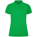 Kelly Green - Front - Henbury Womens-Ladies Pique Polo Shirt