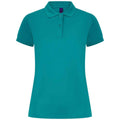 Bright Jade - Front - Henbury Womens-Ladies Pique Polo Shirt