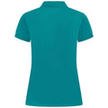 Bright Jade - Back - Henbury Womens-Ladies Pique Polo Shirt