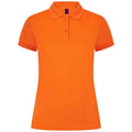 Bright Orange - Front - Henbury Womens-Ladies Pique Polo Shirt