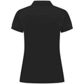 Black - Back - Henbury Womens-Ladies Pique Polo Shirt