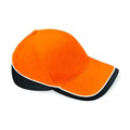 Orange-Black-White - Back - Beechfield Teamwear Competition Cap