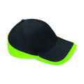 Black-Lime - Back - Beechfield Teamwear Competition Cap