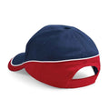 French Navy-Classic Red-White - Front - Beechfield Teamwear Competition Cap