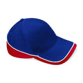 French Navy-Classic Red-White - Back - Beechfield Teamwear Competition Cap