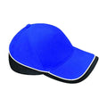 Bright Royal Blue-Black-White - Front - Beechfield Teamwear Competition Cap