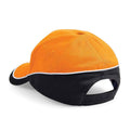 Orange-Black-White - Front - Beechfield Teamwear Competition Cap