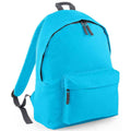 Surf Blue-Graphite - Front - Bagbase Original Fashion Backpack