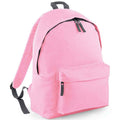 Classic Pink-Dark Grey - Back - Bagbase Original Fashion Backpack