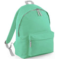 Mint-Light Grey - Front - Bagbase Original Fashion Backpack