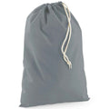 Pure Grey - Front - Westford Mill Drawstring Bag