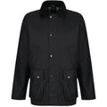 Black - Front - Regatta Mens Banbury Wax Jacket