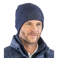 Navy - Back - Result Genuine Recycled Unisex Adult Double Knit Beanie