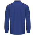 Royal Blue - Back - PRO RTX Mens Pro Piqué Long-Sleeved Polo Shirt