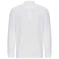 White - Front - PRO RTX Mens Pro Piqué Long-Sleeved Polo Shirt