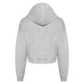 Grey Heather - Back - Awdis Womens-Ladies Cropped Hoodie