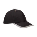 Black - Front - Yoko Hi-Vis Safety Bump Cap