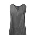 Dark Grey - Back - Premier Unisex Adult Waterproof Tunic