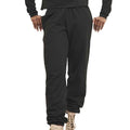 Jet Black - Back - Awdis Mens College Cuffed Ankle Jogging Bottoms